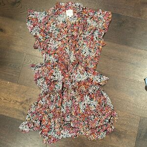 Misa LA Purple Ruffle Lillian Mini Dress